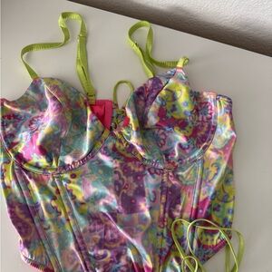 Vibrant Multicolor Bustier Top